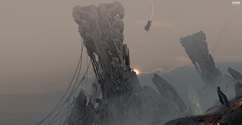 Illustration for article titled Cyberpunk Cityscape In Need Of Urgent Cleaning